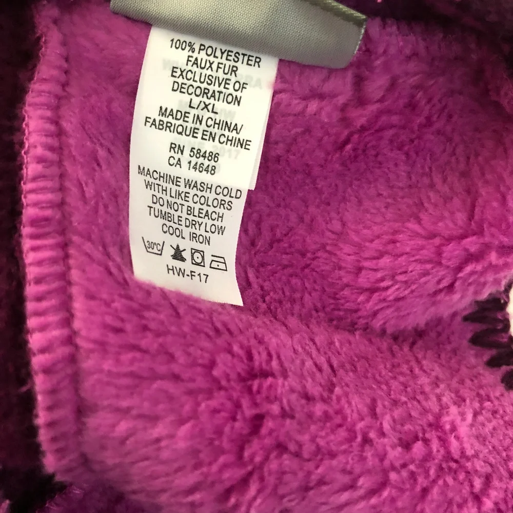 White Sierra Youth Kids Cozy Beanie Kids Purple